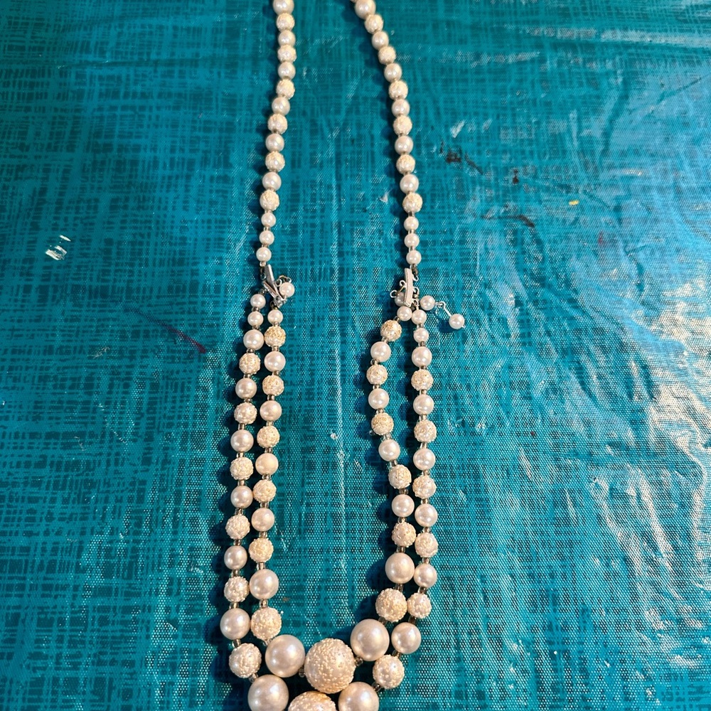 Pearl necklace costume jewelry